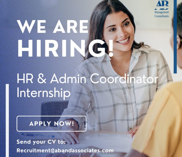 تدريب منسق الموارد البشرية والإدارية في شركة ايه بى اند اسوسياتس AB & Associates HR & Admin Coordinator Internship