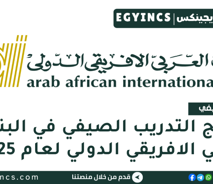 برنامج التدريب الصيفي في البنك العربي الافريقي الدولي لعام 2025 Arab African International Bank AAIB Summer Internship