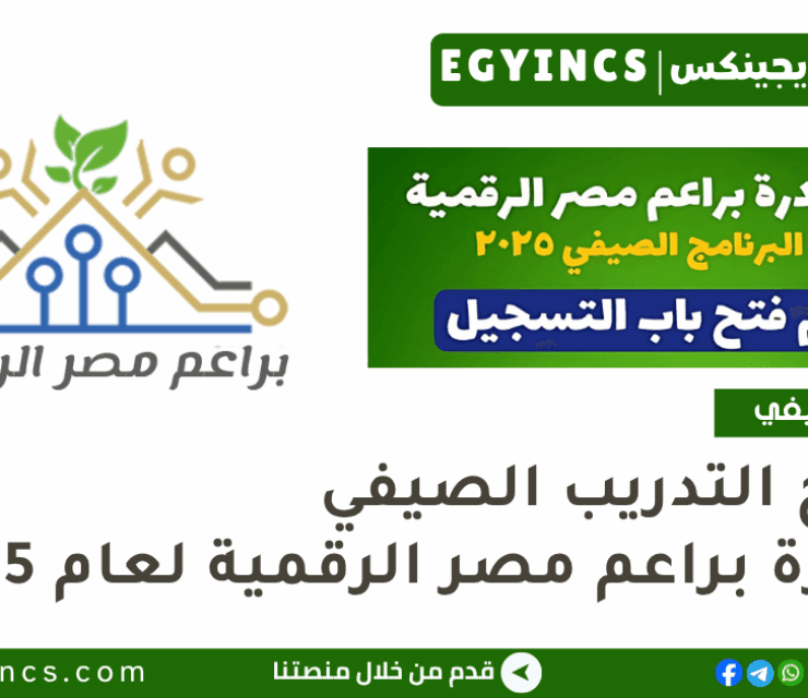 التدريب الصيفي بمبادرة براعم مصر الرقمية لعام 2025 Digital Egypt Marvels Initiative Demi Summer Internship