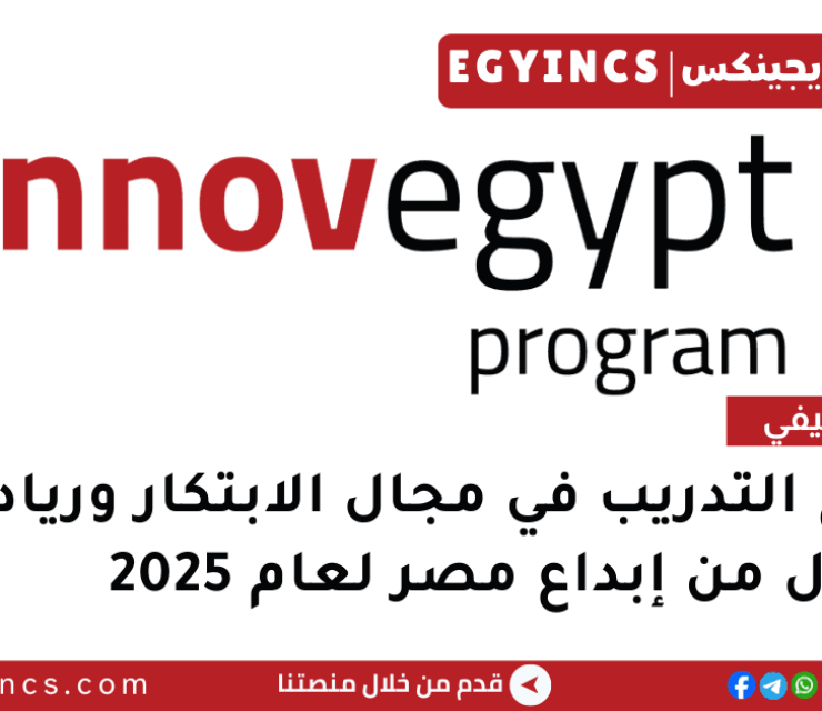 برنامج التدريب في مجال الابتكار وريادة الأعمال من إبداع مصر لعام 2026 INNOVEGYPT
