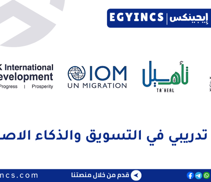 برنامج تدريبي في التسويق والذكاء الاصطناعي من وزارة الشباب والرياضة بالتعاون مع المنظمة الدولية للهجرة (IOM Egypt) و Taheal