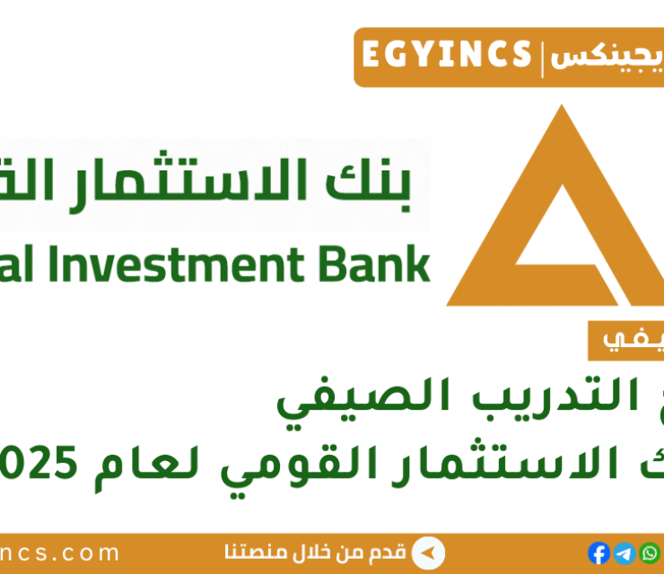 برنامج التدريب الصيفي في بنك الاستثمار القومي لعام 2025 National Investment Bank NIB Summer Internship Program
