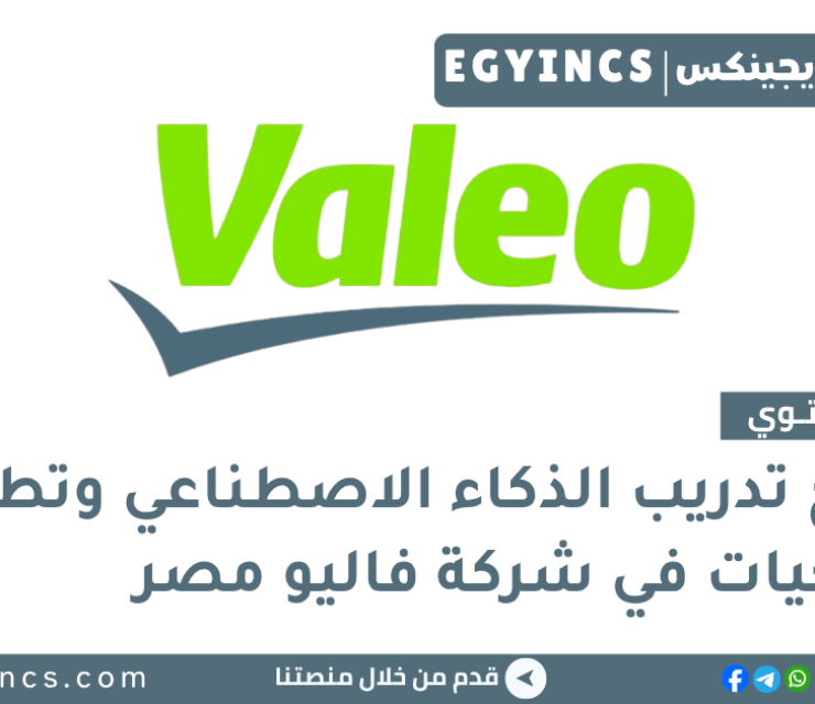 برنامج تدريب الذكاء الاصطناعي وتطبيقات البرمجيات في شركة فاليو مصر Valeo Egypt Apprentice Program AI & Software Applications