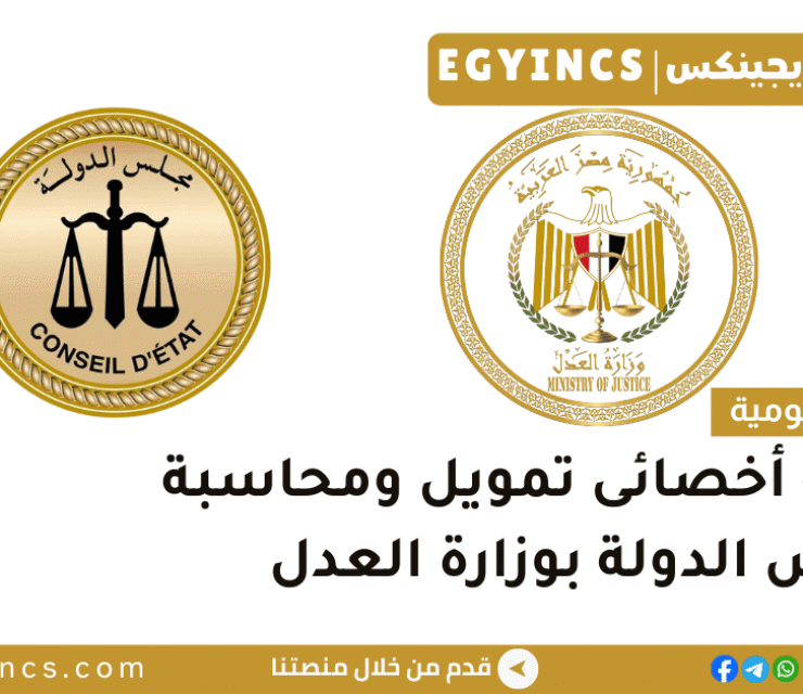 وظيفة أخصائى تمويل ومحاسبة بمجلس الدولة بوزارة العدل The State Council, Ministry of Justice Finance and Accounting Specialist Job